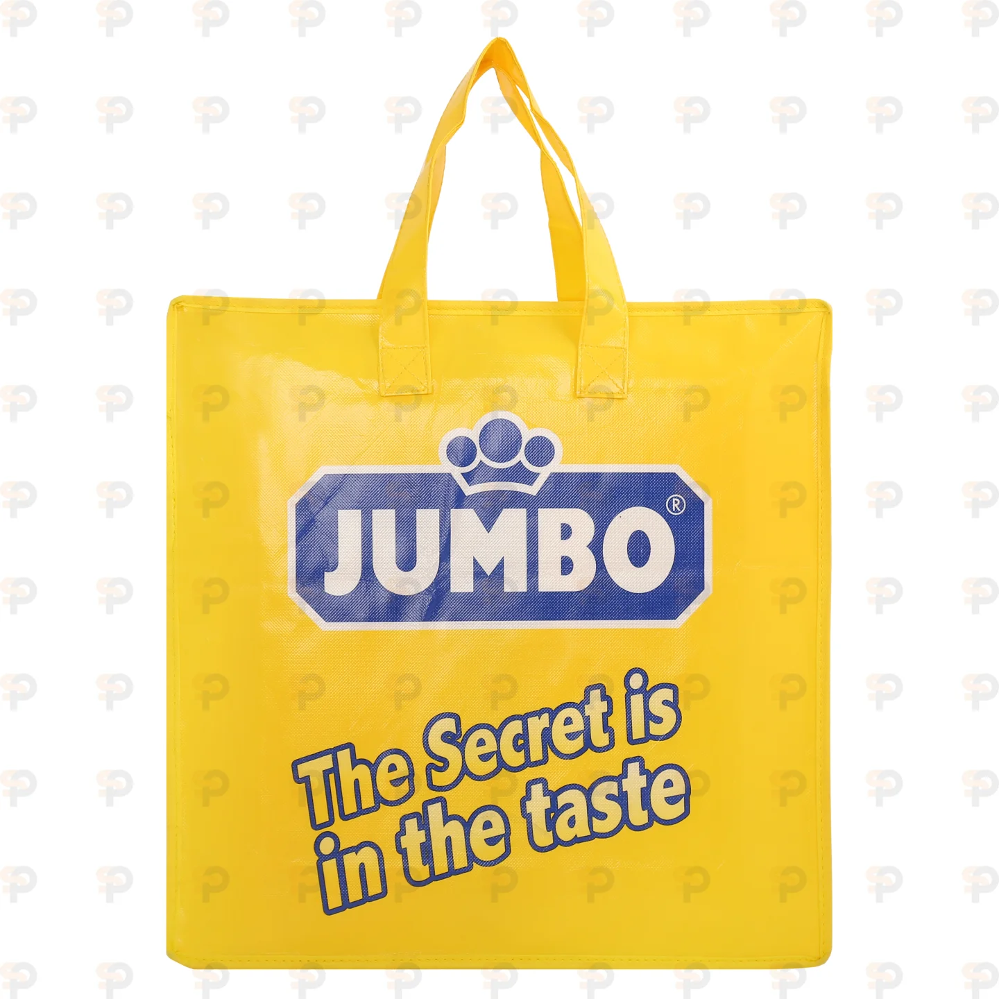 Jumbo Yellow Laminated Non-Woven Bag with Printed Logo