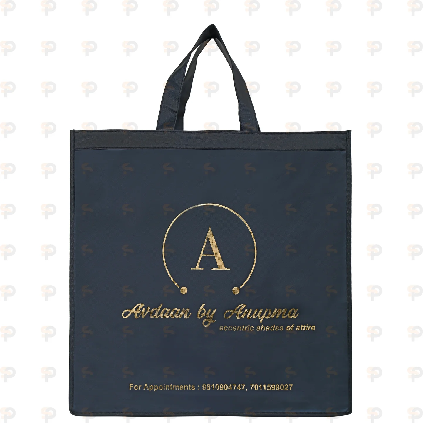 Ardaan by Anupma Black Premium Laminated Tote Bag
