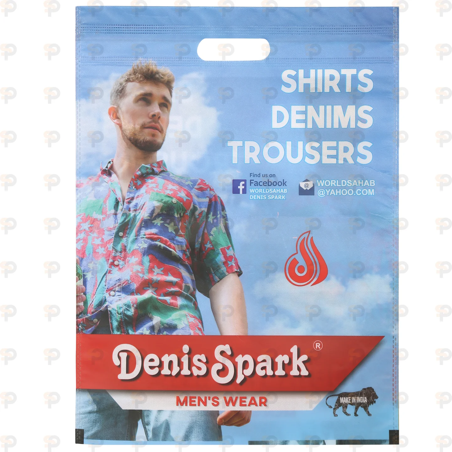 Denim Spark Non-Woven Carry Bag