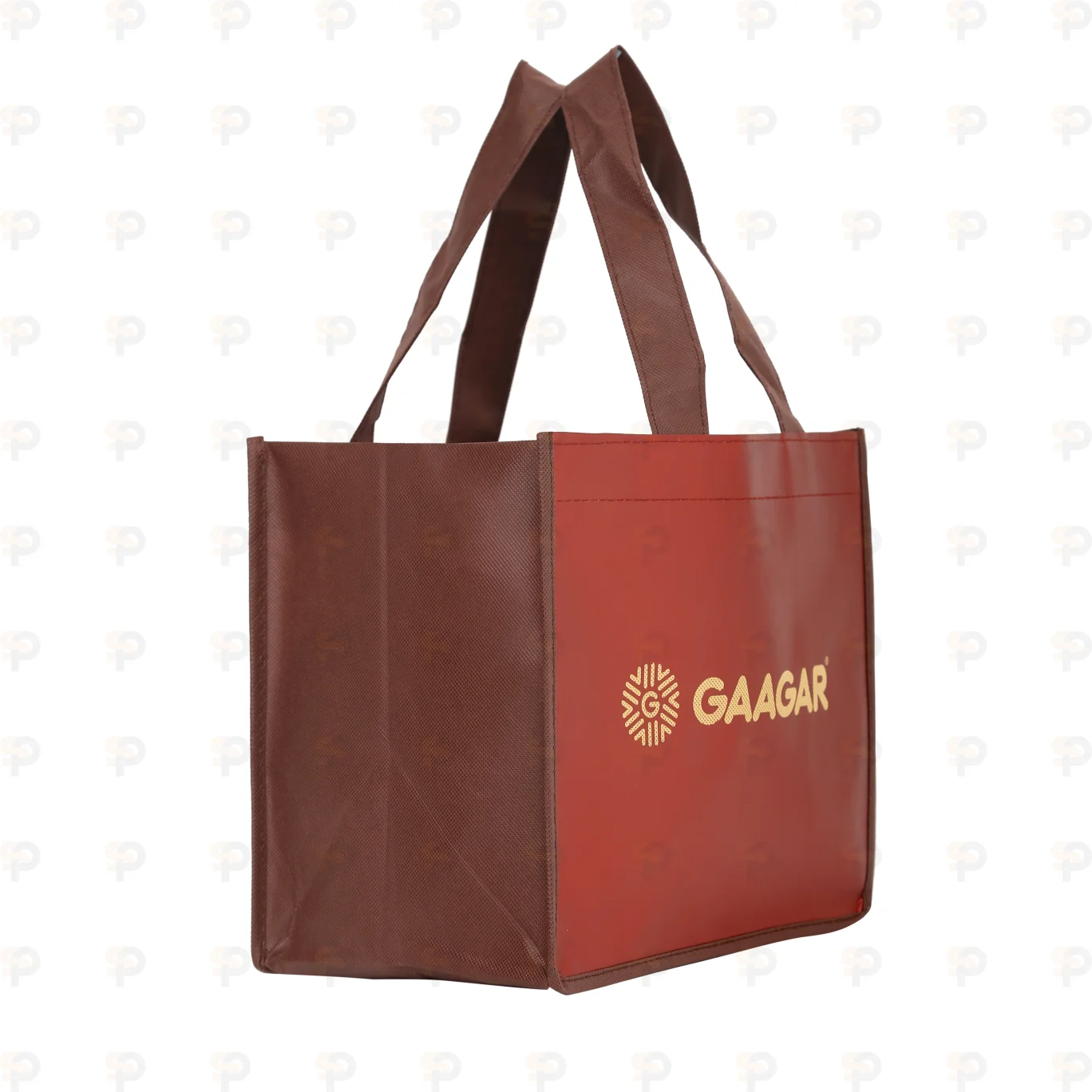 GAAGAR Brown Laminated Non-Woven Bag