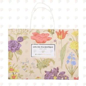 Elegant Floral Printed Carry Bag – San-Cha Tea Boutique