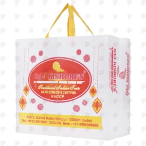 Custom Printed Sweet Shop Carry Bag – Raj Kishore’s Traditional Indian Taste