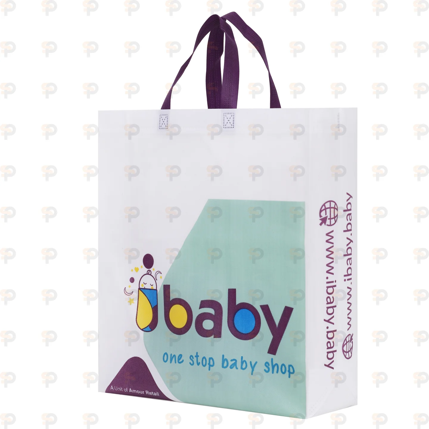 iBaby Exhibition Bag – White Non-Woven Custom Printed Bag