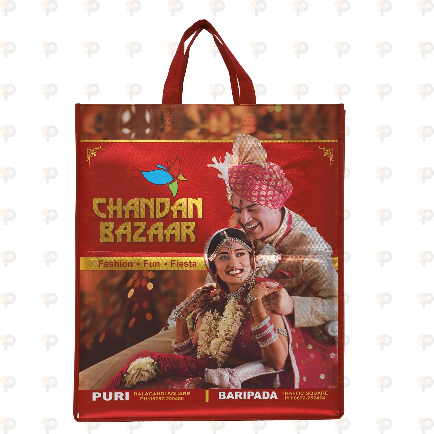 Chandan Bazaar Wedding Theme Laminated Shopping Bag