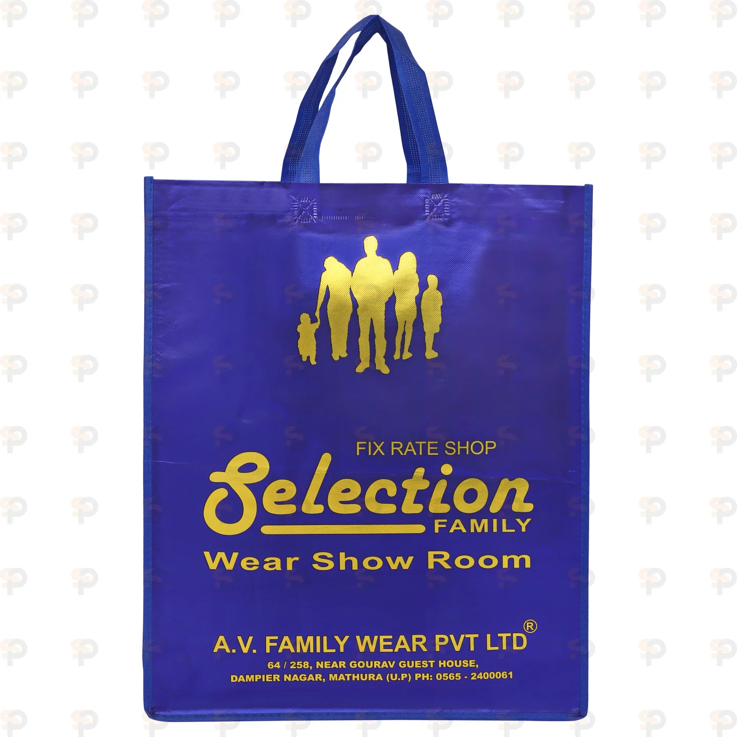 Selection Family Wear Gold Printed Laminated Shopping Bag