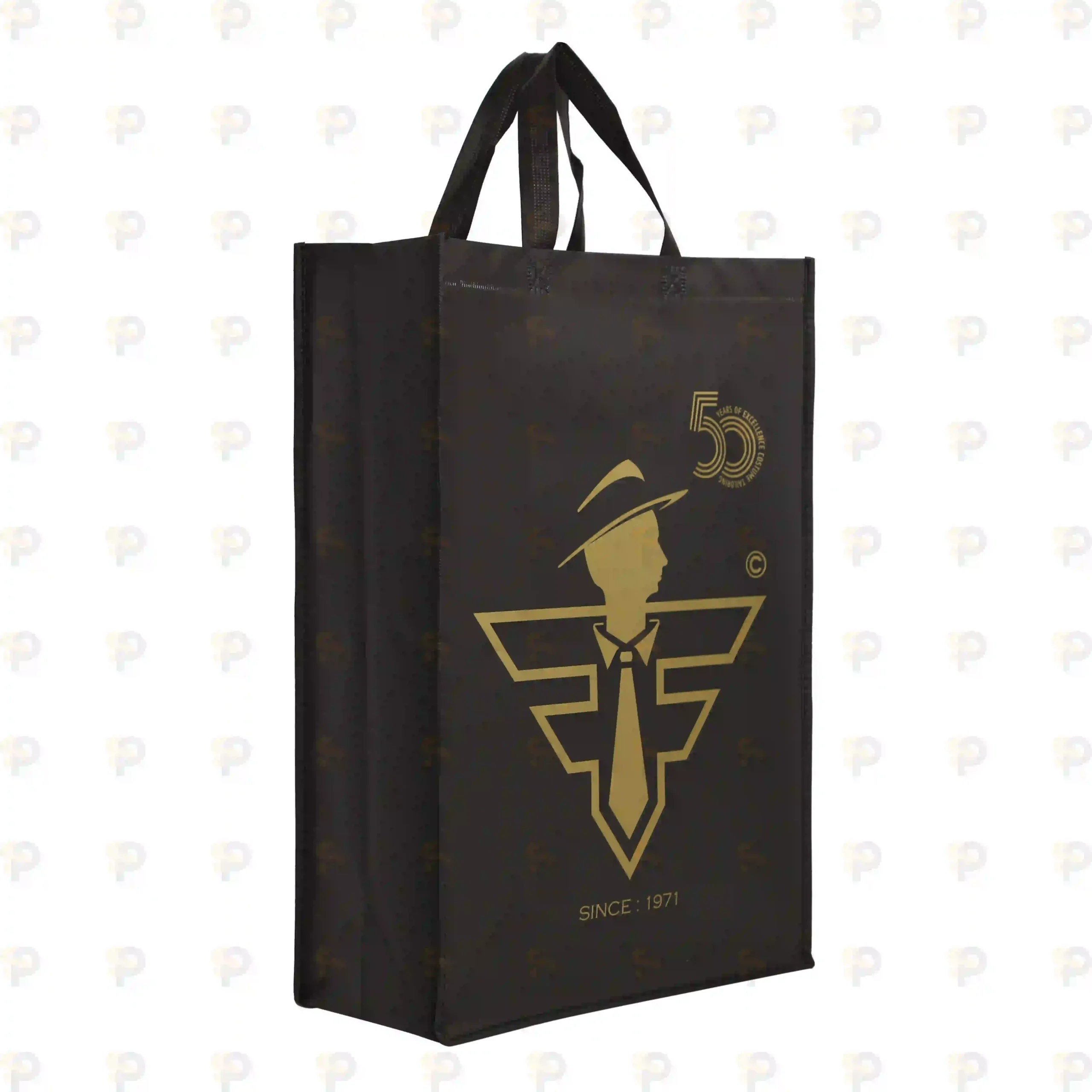 Polypropylene Red Printed Laminated Non Woven Handle Bag
