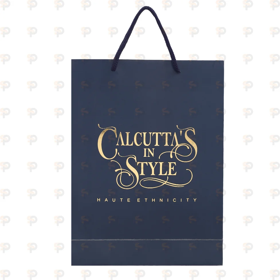 Calcutta’s In Style Gold Foil Laminated Ethnic Wear Bag